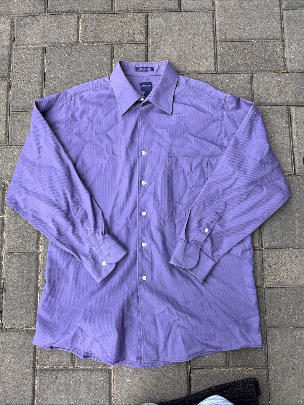 Arrow Purple Long-Sleeve Dress Shirt